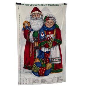 Mr. & Mrs. Santa Claus Door Panel Sewing Kit 35”x 59" With Instructions